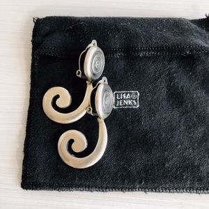 Lisa Jenks Vintage 90s Earrings Sterling Silver